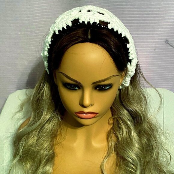 Loretta Ann Creations Crocheted Creepy Skull HeadB - Picture 1 of 8
